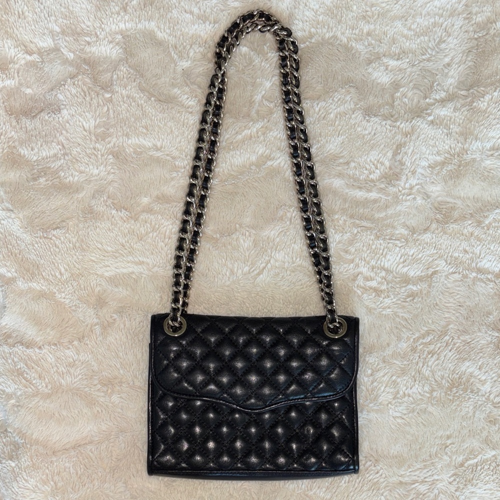 Rebecca Minkoff Black Quilted Chain Shoulder Bag